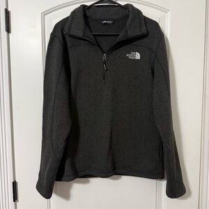 The North Face Quarter Zip Pullover Men’s Size Medium Black Heathered